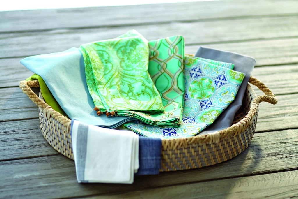 The only thing that can make an al fresco dinner even better is a set of stylish napkins ($10 for 4).