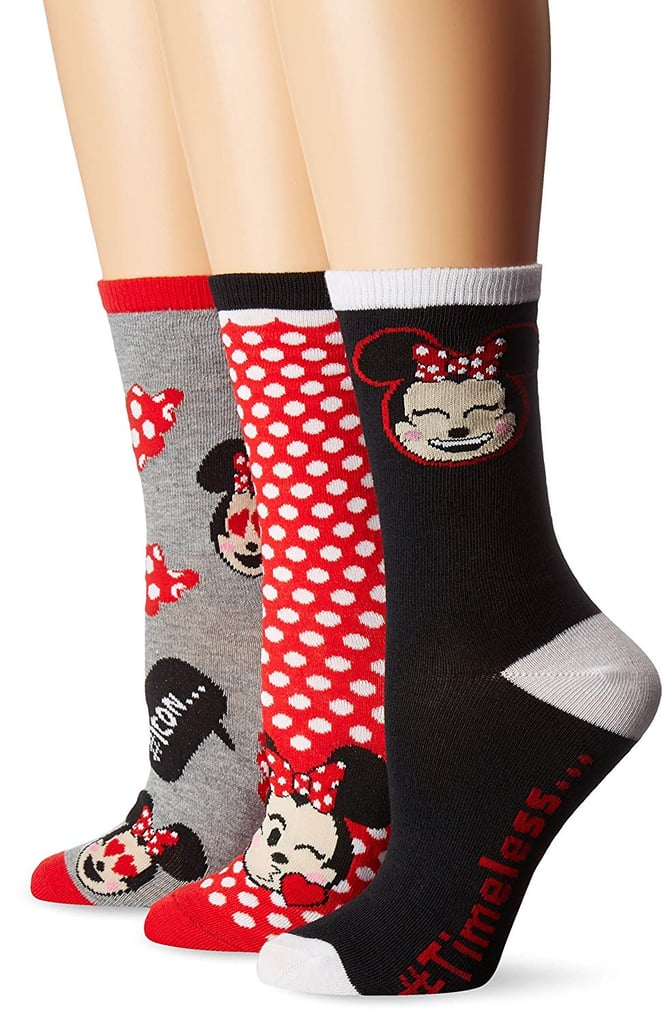 Disney Women's Minnie Mouse 3-Pack Crew Socks | Best Disney Socks ...