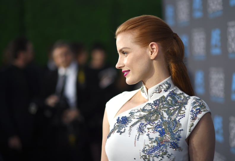 Jessica Chastain's Braid From the Side
