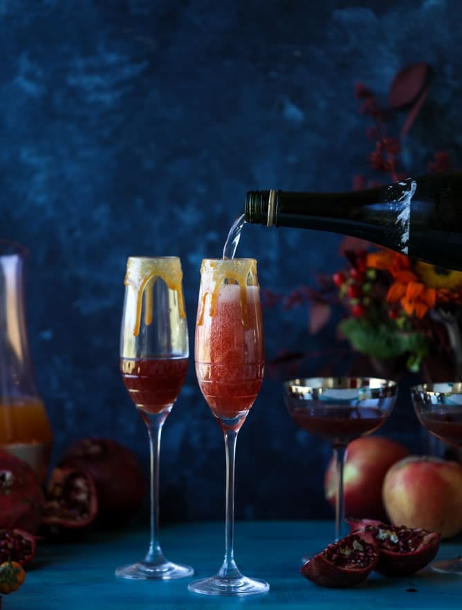 Pomegranate Cider Mimosa