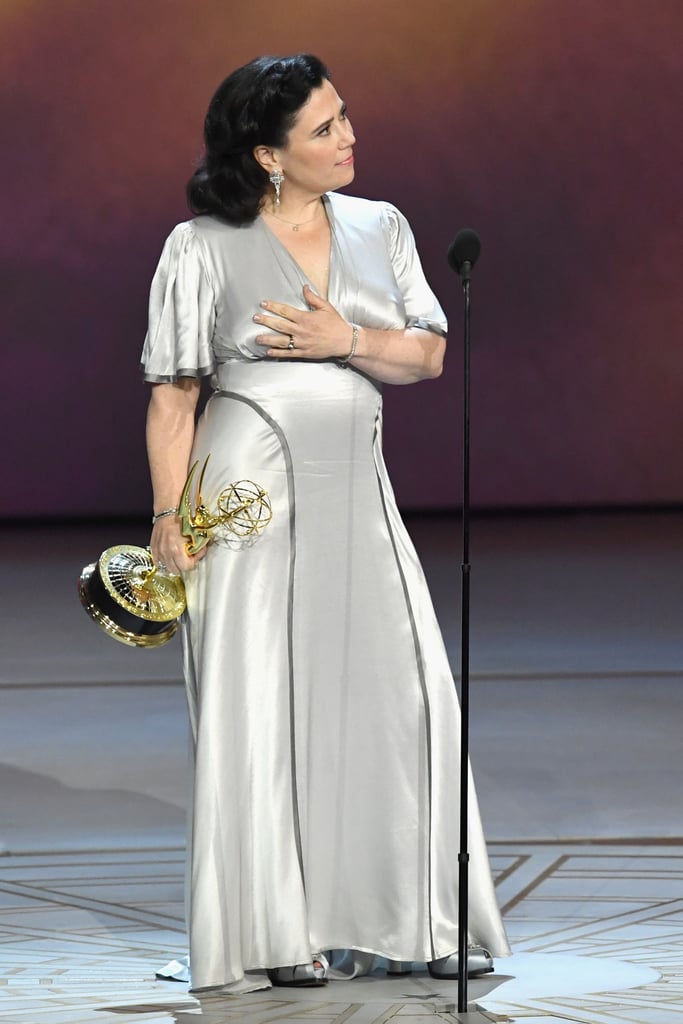 Alex Borstein Silver Dress at the 2018 Emmys