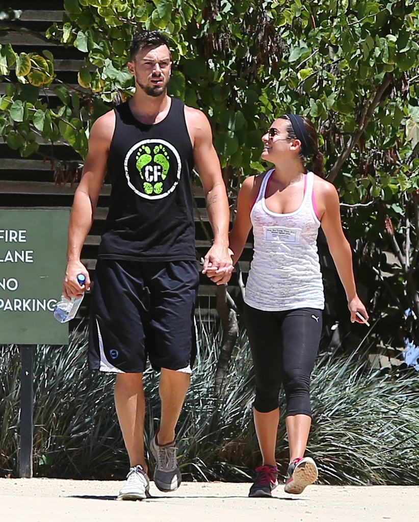 Lea Michele and Matthew Paetz Show PDA on Hike