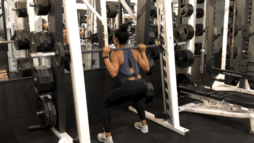 Assisted squat rack top bar weight