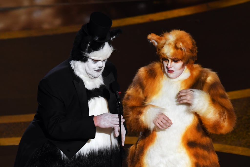 James Corden and Rebel Wilson Dressed as Cats at Oscars 2020