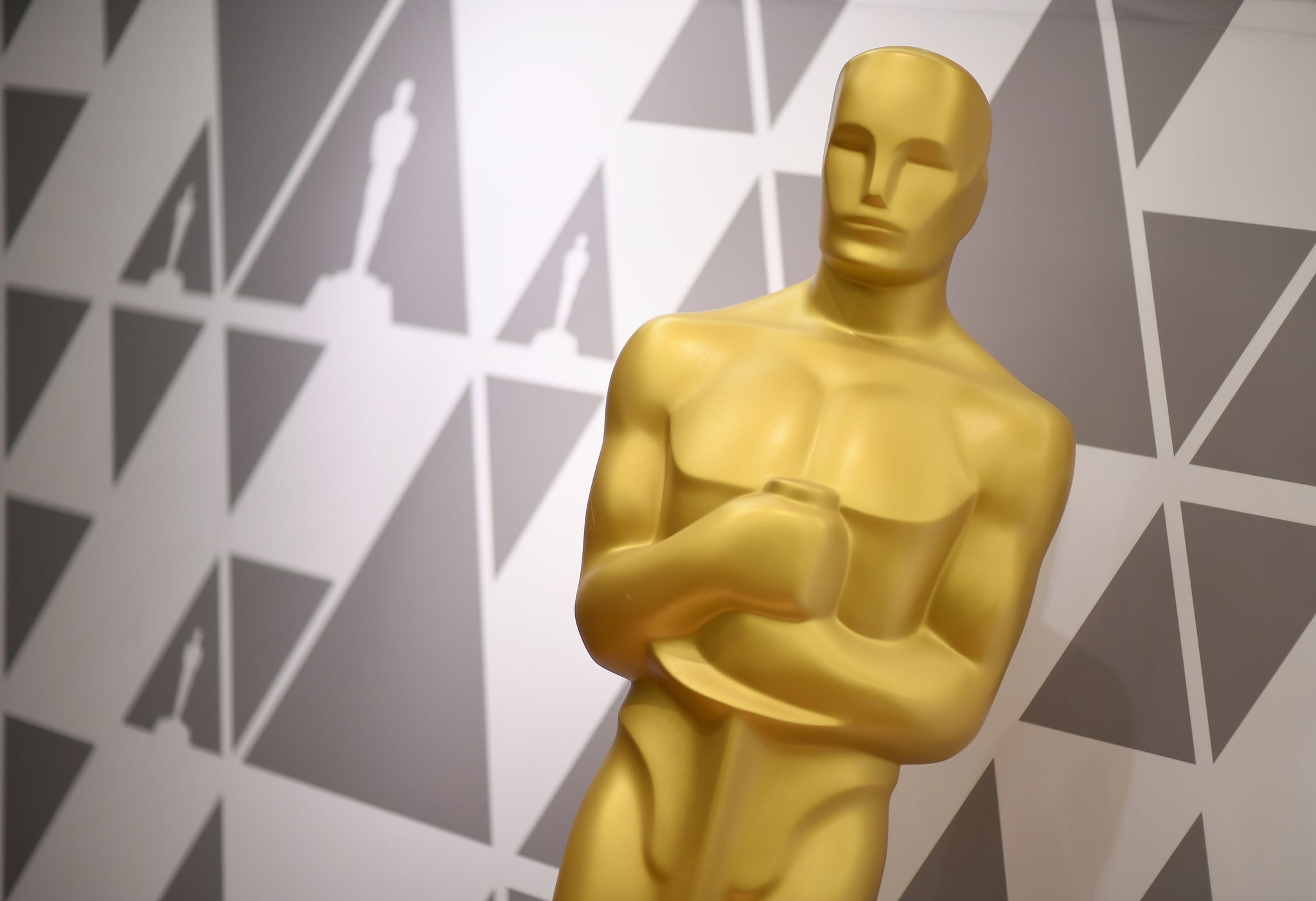 TOPSHOT - A view of the Oscar Statue during preparations for the 90th annual Academy Awards week in Hollywood, California, on March 2, 2018. (Photo by ANGELA WEISS / AFP)        (Photo credit should read ANGELA WEISS/AFP/Getty Images)