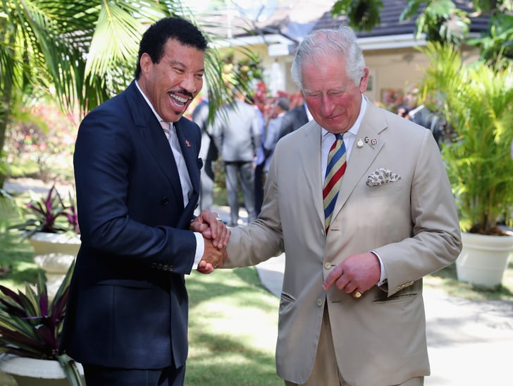 Prince Charles In Barbados With Lionel Richie Pictures Popsugar Celebrity