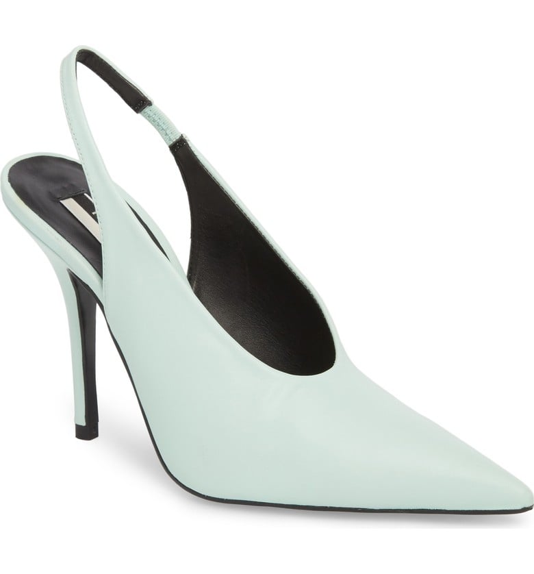 topshop flash mesh slingback heels
