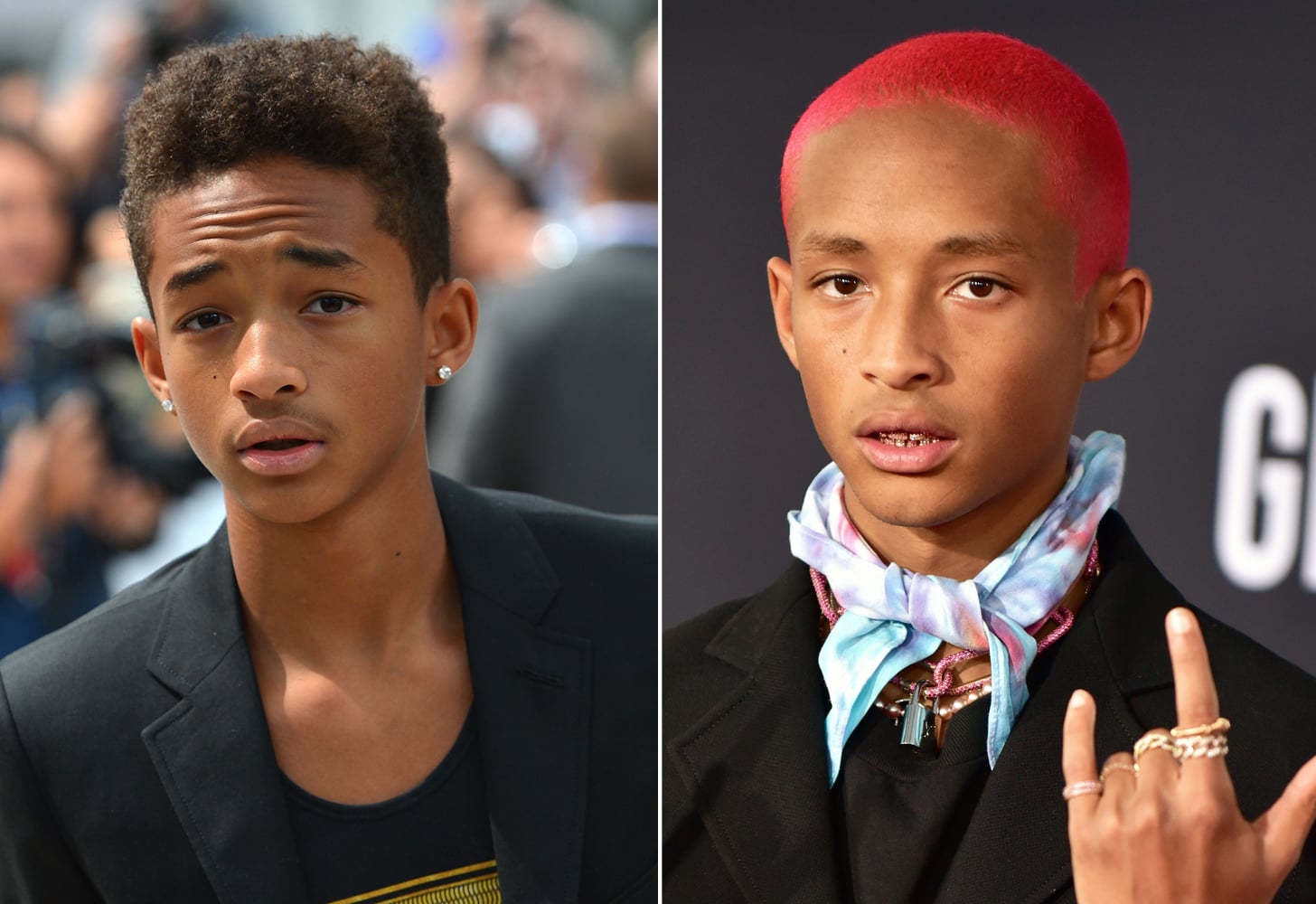 Jaden Smith shows off new buzzcut hairdo at the Met Gala 2017 - and takes  his old dreadlocks as his date