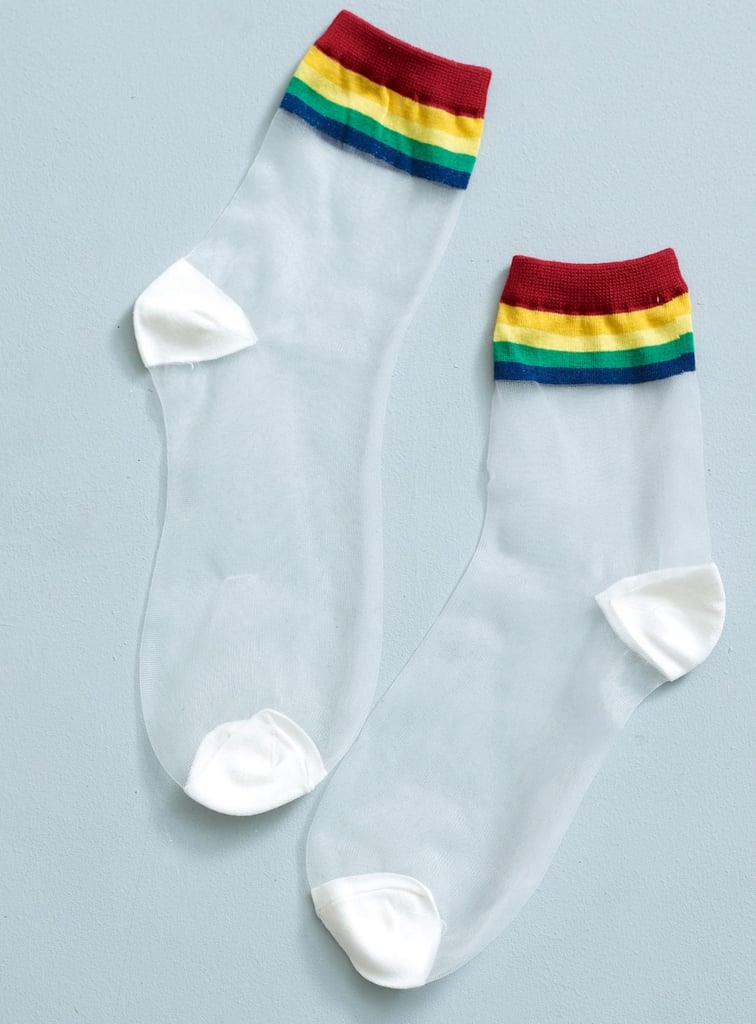 Cutie Pop Rainbow Nude Socks