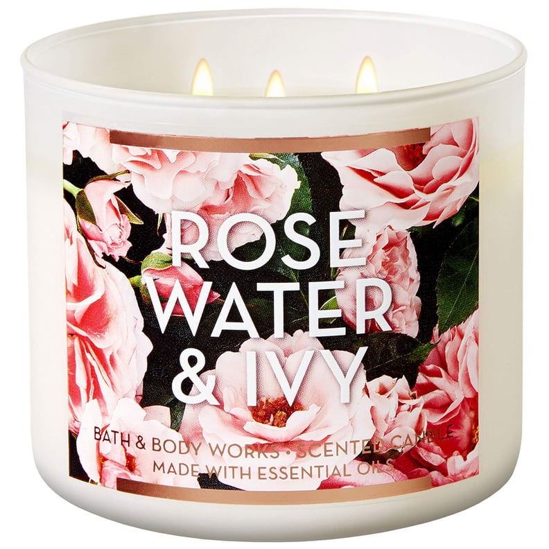 Rose Water and Ivy Bath & Body Works 3-Wick Scented Candle