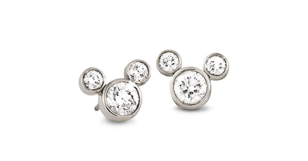 Mickey Mouse Diamond Earrings Disney Gifts For Friends POPSUGAR