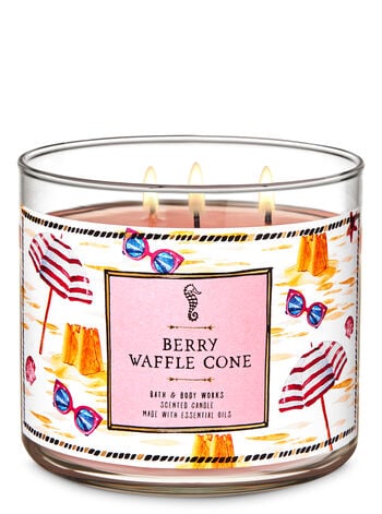 Berry Waffle Cone 3-Wick Candle