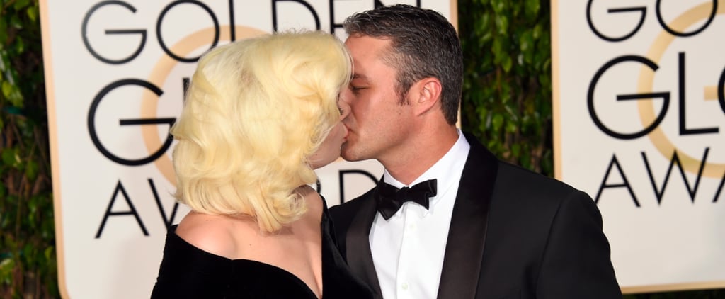 Lady Gaga and Taylor Kinney Golden Globes 2016 Pictures