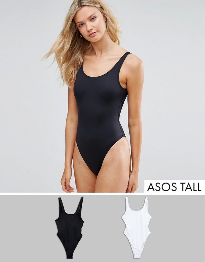 Asos Scoop Front Swimsuit