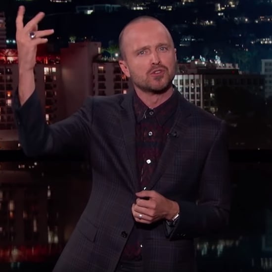 Aaron Paul Speed-Recaps Breaking Bad on Jimmy Kimmel Live