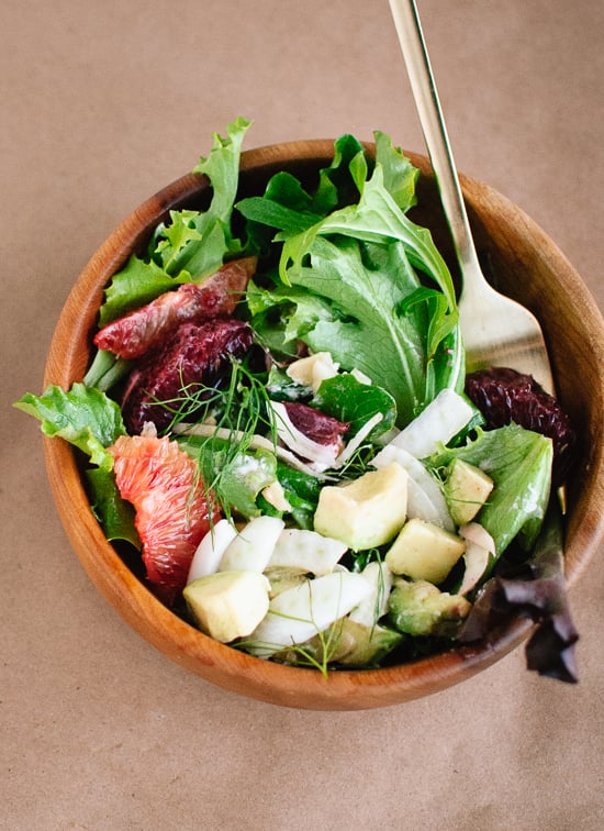 Blood Orange, Fennel, and Avocado Salad With Lemon Citronette