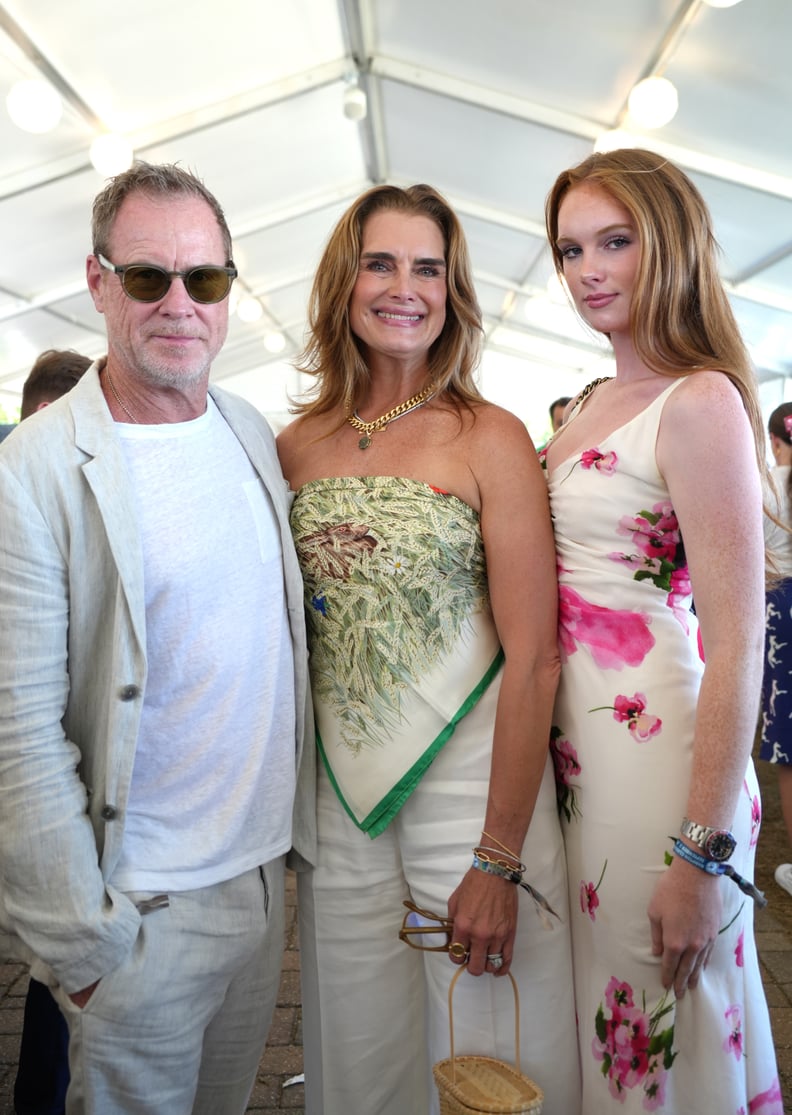 Brooke Shields, Chris Henchy, and Grier Henchy at the Hampton Classic
