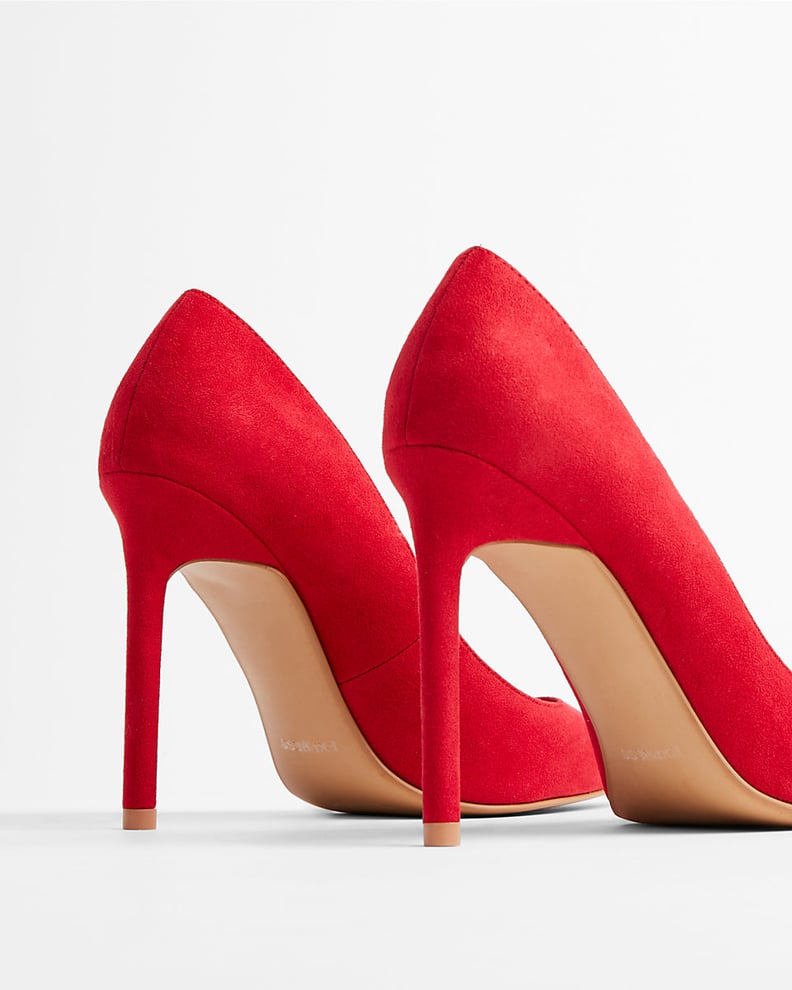 Express Faux Suede Pumps