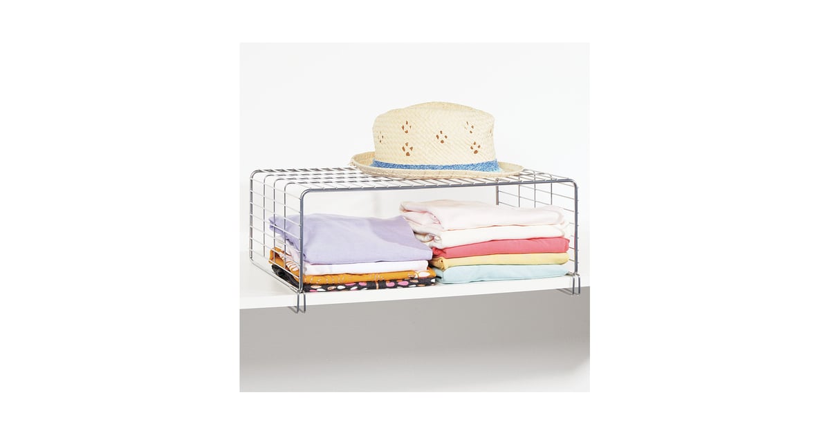 MultiUse Shelving mDesign Metal Wire Closet 2Tier Shelf Divider and