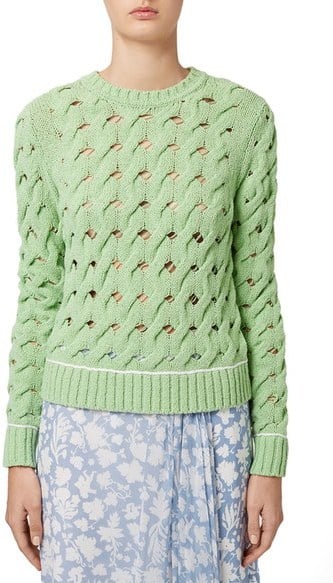 TOPSHOP Unique 'Sixworth' Open Cable-Knit Sweater ($180)