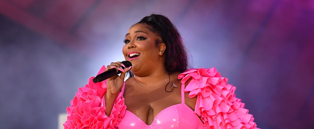 Lizzo Wears Harry Styles Shirt and Lace-Up Pants to Concert
