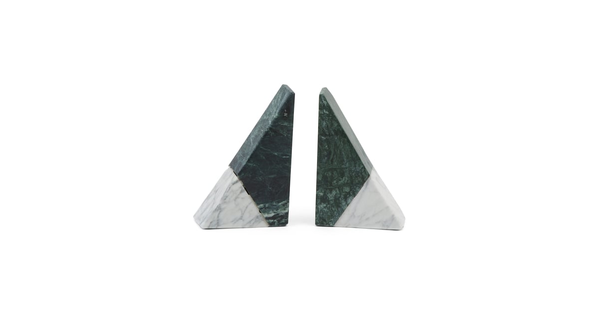 Set of Two Marble Bookends Best TJ Maxx Decor Under 50 POPSUGAR