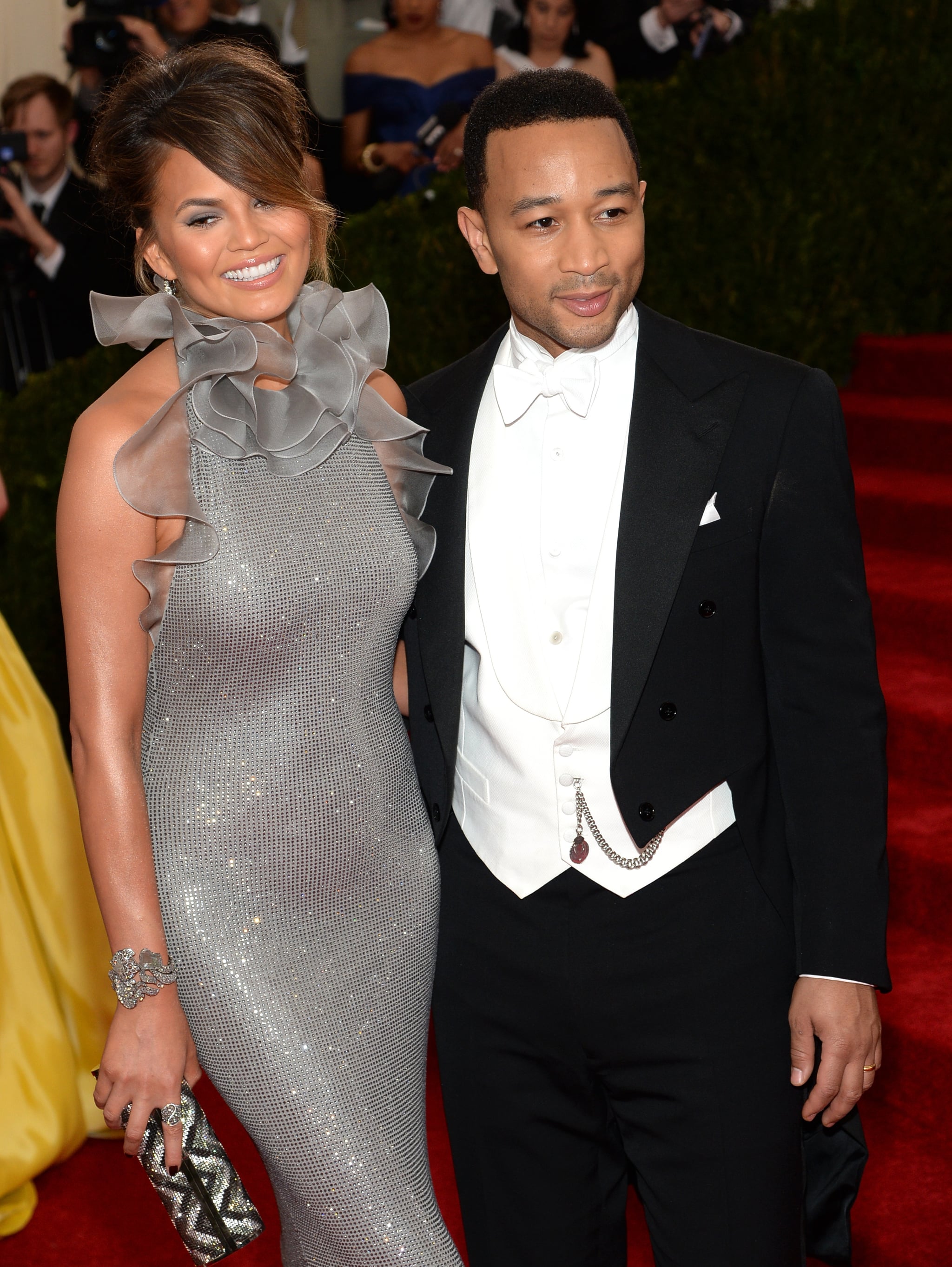 Chrissy Teigen And John Legend At The Met Gala 2014 Popsugar Celebrity
