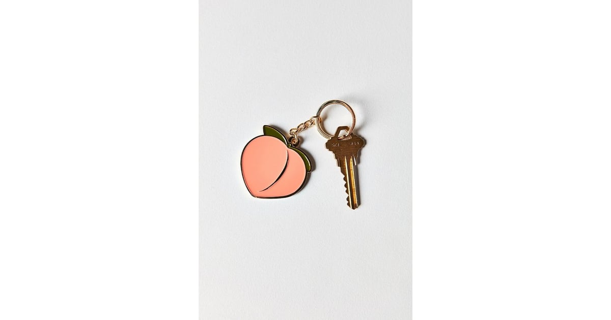 Peach Keychain Urban Outfitters Stocking Stuffers 2017 POPSUGAR