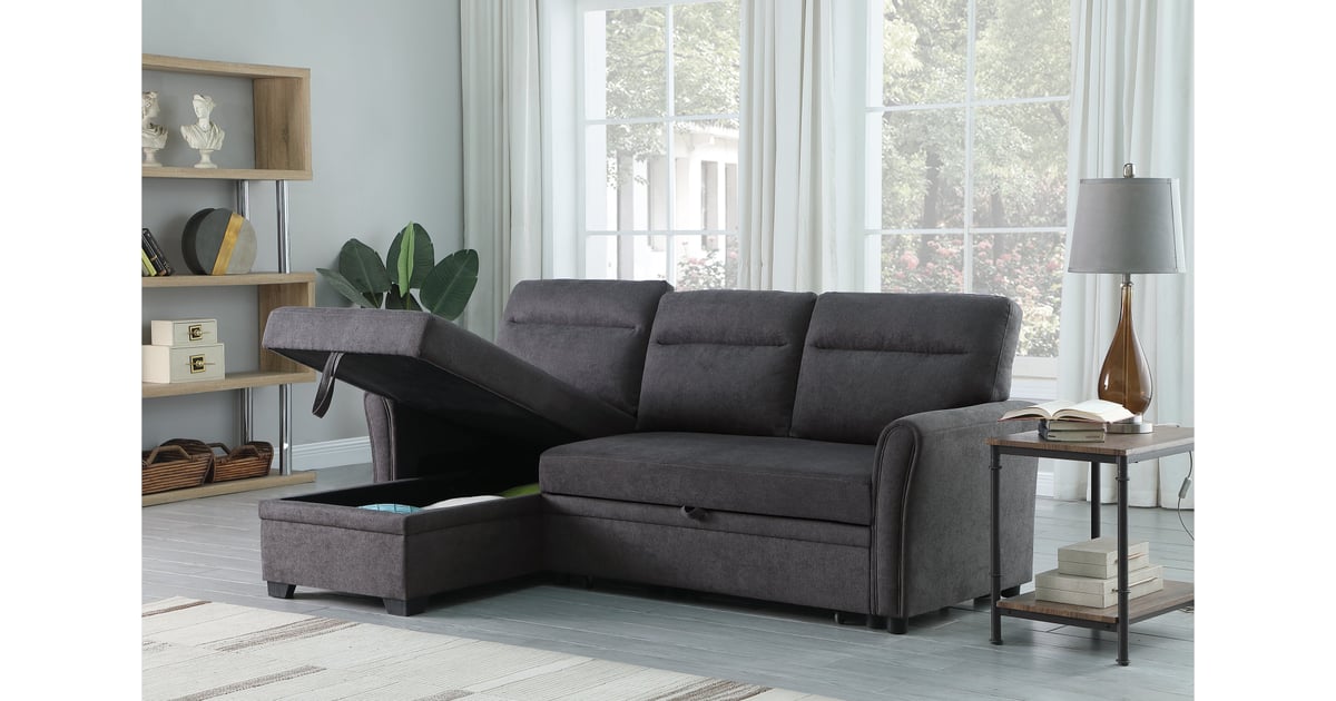 A TwinSize Sleeper Sofa Alanie Sectional Sofa Bed Shop the Caruso