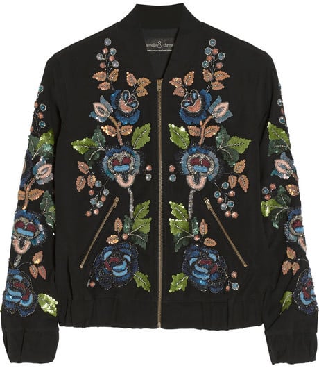 Needle & Thread Embellished Cady Bomber Jacket