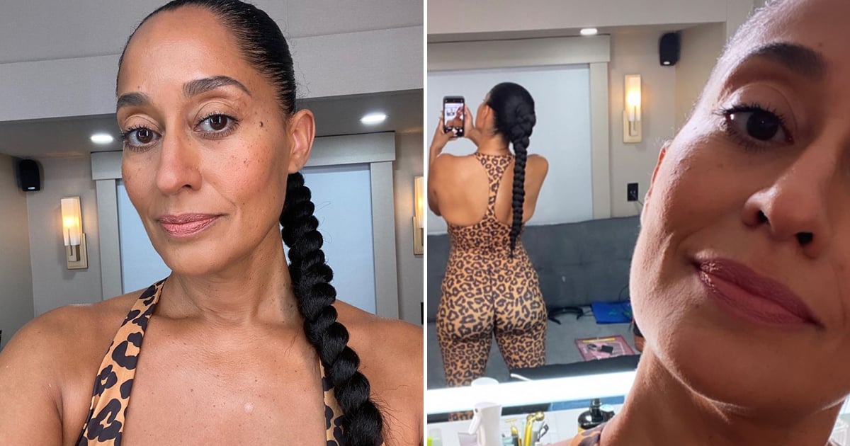 Tracee Ellis Ross Rocked a Leopard Unitard on Instagram POPS