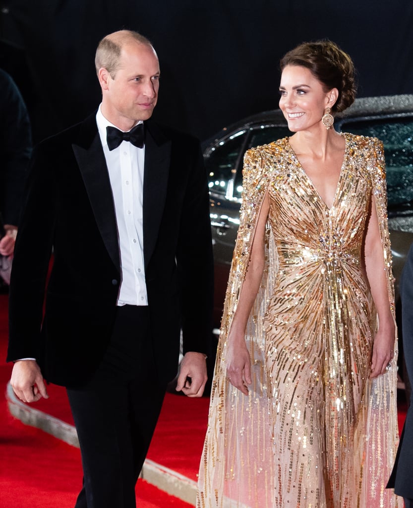 Kate Middleton's Gold Gown at the No Time to Die Premiere