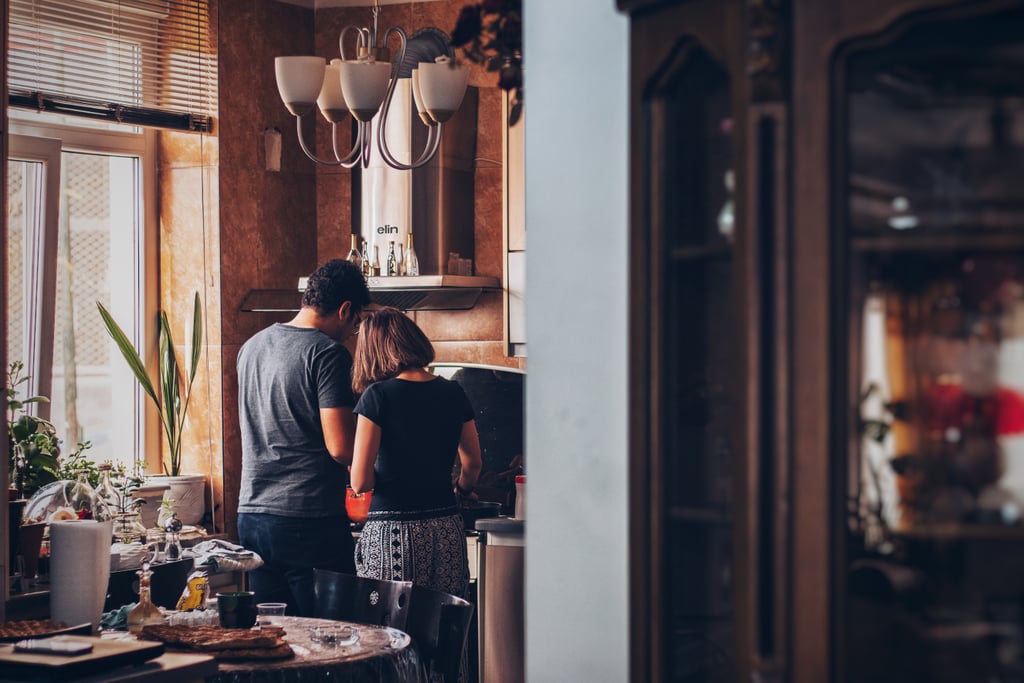 Cook dinner at home.