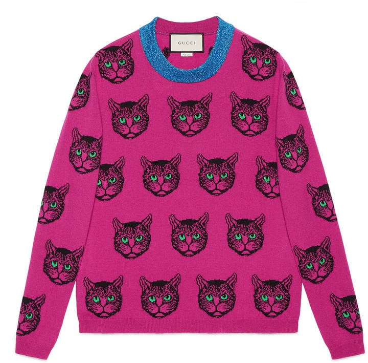 Gucci Mystic Cat Wool Cashmere Knit 