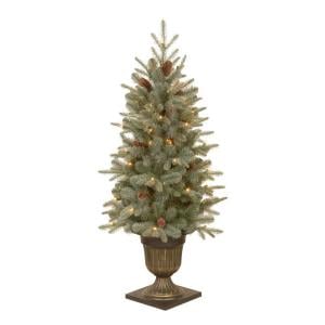 National Tree Company 4.5 Ft. Feel-Real Alaskan Spruce Potted Artificial