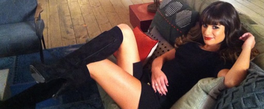 Lea Michele Wearing a Minidress