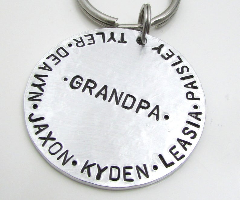 Hand-Stamped Keychain