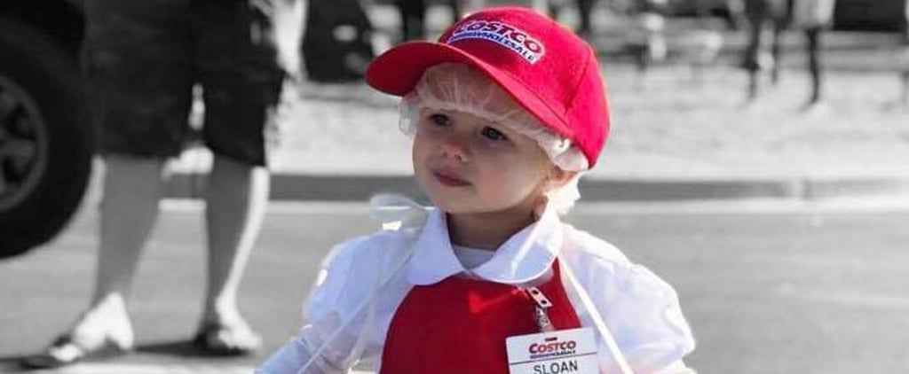 A 2-Year-Old Dressed as a Costco Employee, and Hahaha, Her Mom Had to Glue Down the Granola Bars