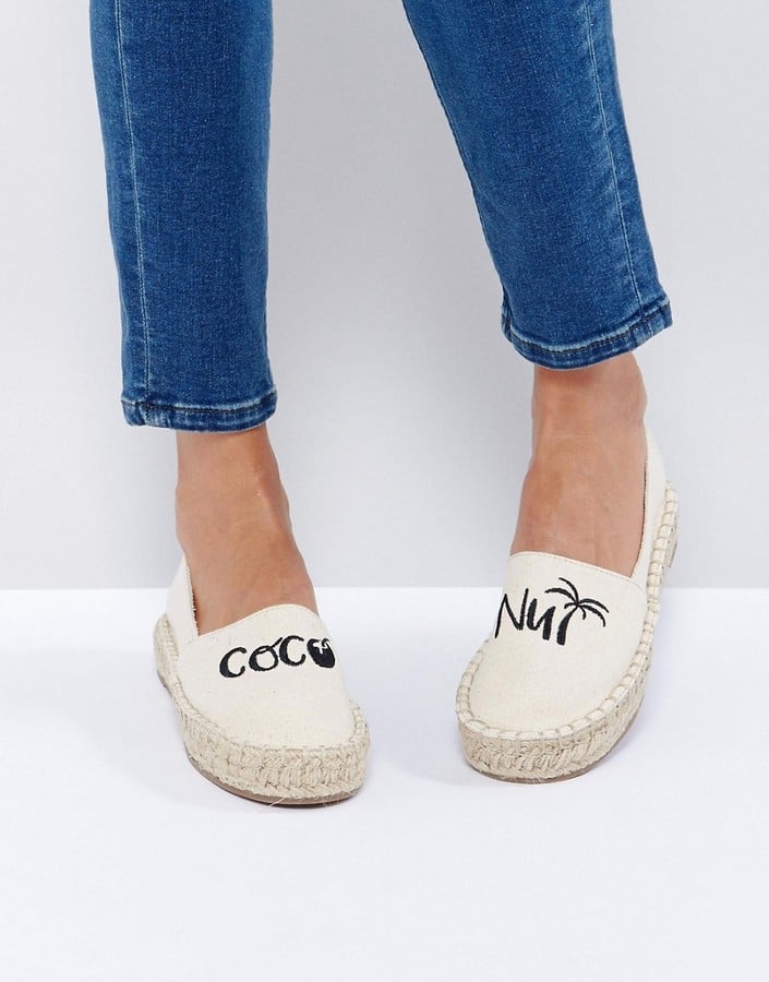 Espadrilles are so hot right now, so why not combine that with your coconut love? 
Pull & Bear Coconut Espadrille ($48)