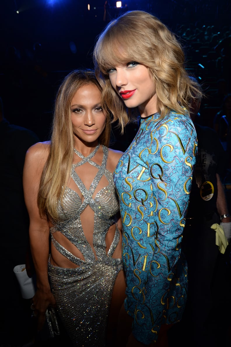 Taylor Swift and Jennifer Lopez at the 2014 VMAs