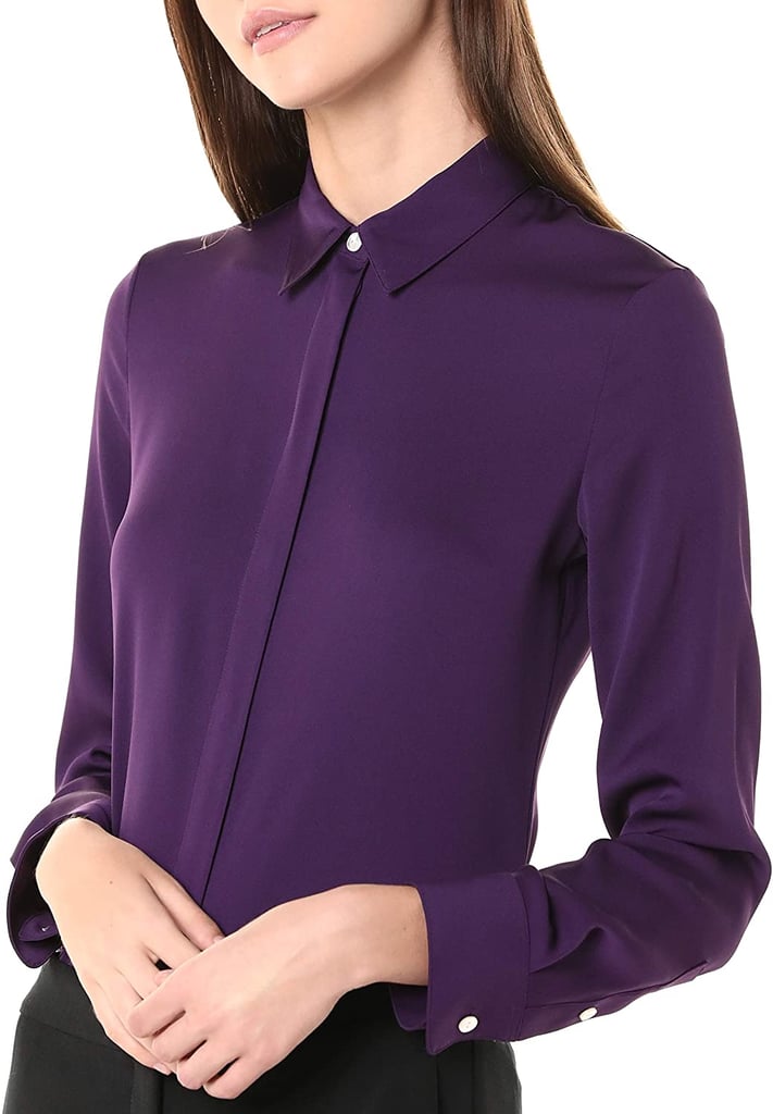 Shop Jen's Exact Purple Button-Up Shirt