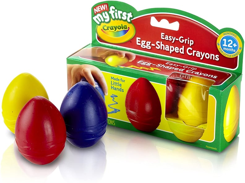 Crayons Toddlers, 9 Colors Egg Crayons Palm Grasp Crayons for Kids Non  Toxic Paint Washable Crayons Baby,Children,Boys Girls 