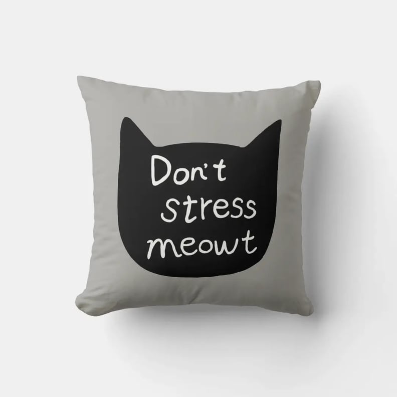 A Home Gift For Cat People: Zazzle Funny Cat Pillow