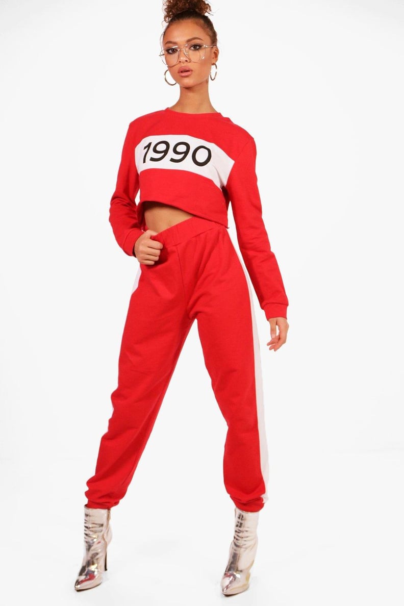 boohoo Kaylee Cropped Tracksuit