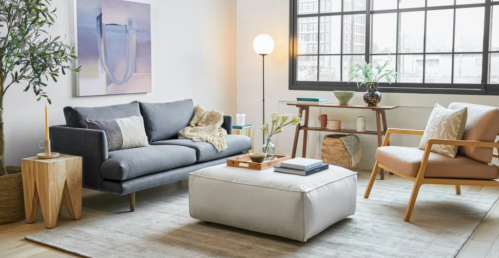 Best Loveseat: Article Burrard Stone Blue Loveseat