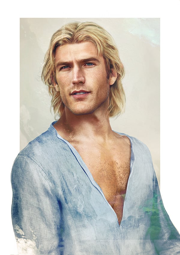 realistic disney prince art