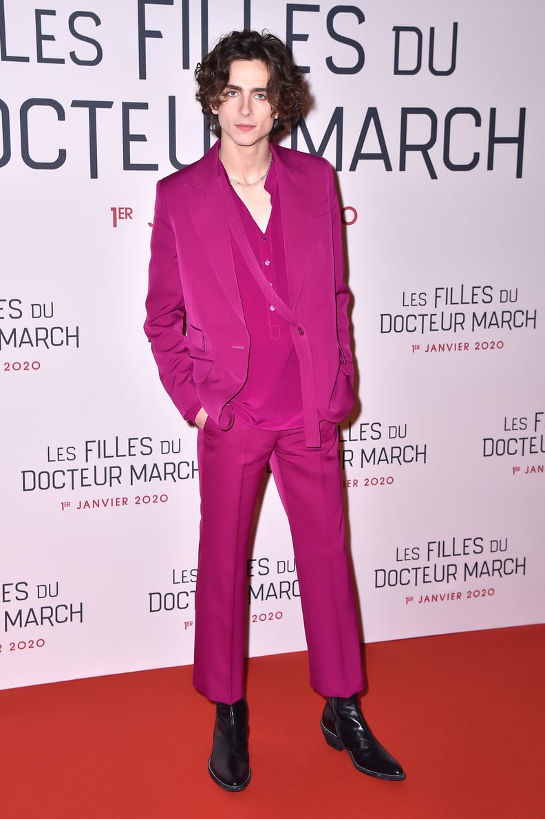 Timothée Chalamet at the "Little Women" Premiere, December 2019