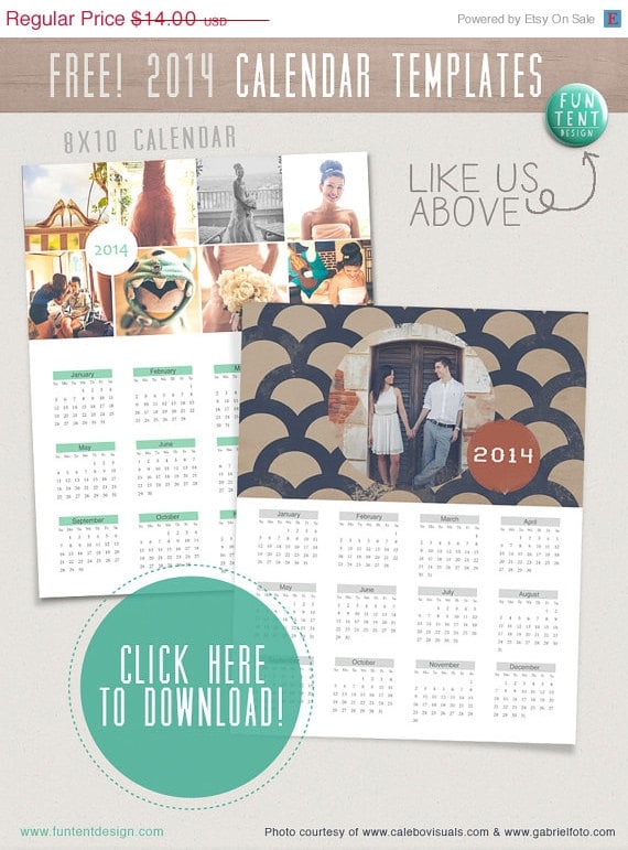 Customizable 2014 Calendar Template