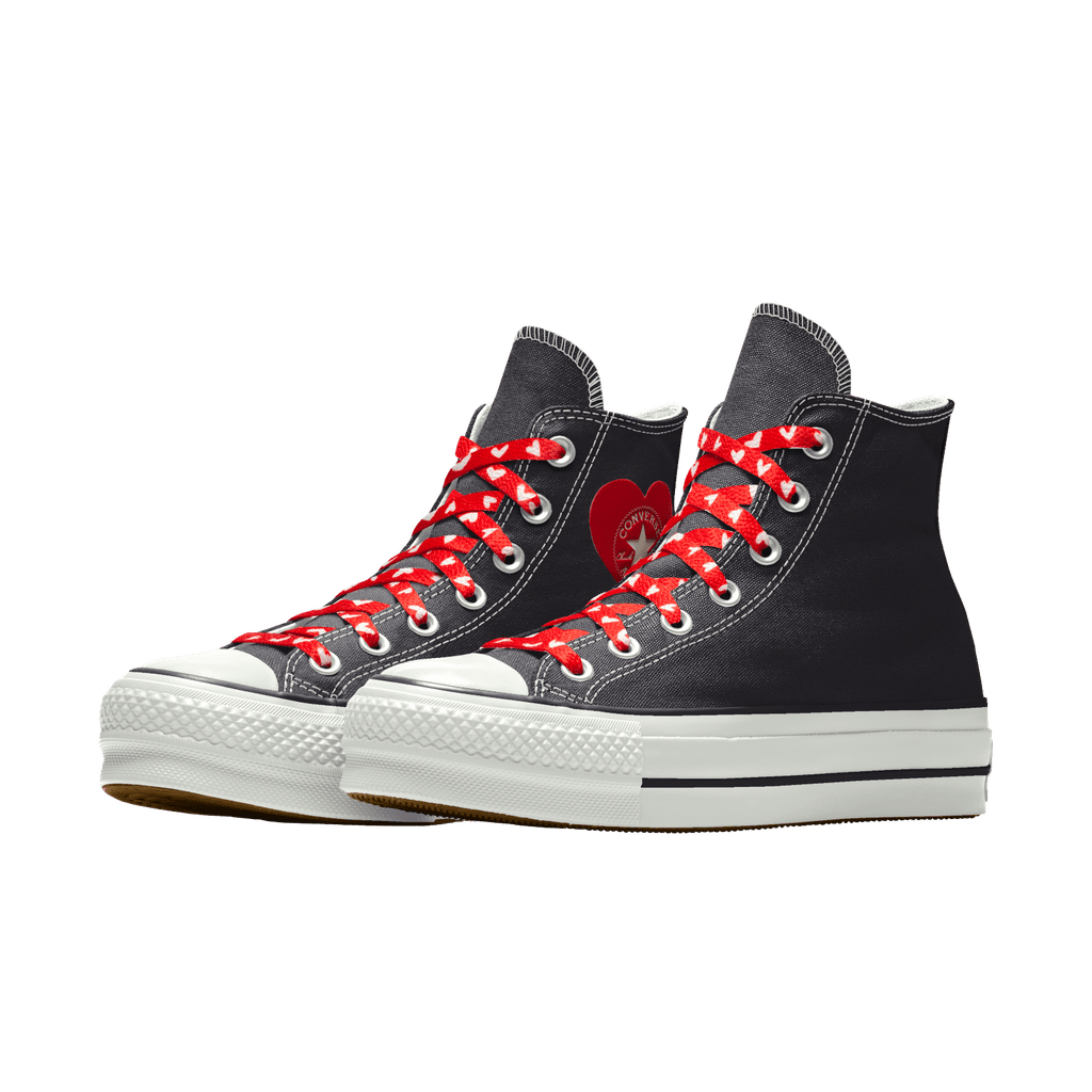 Black High Top Sneakers: Converse Chuck Taylor All Star Lift Platform Canvas