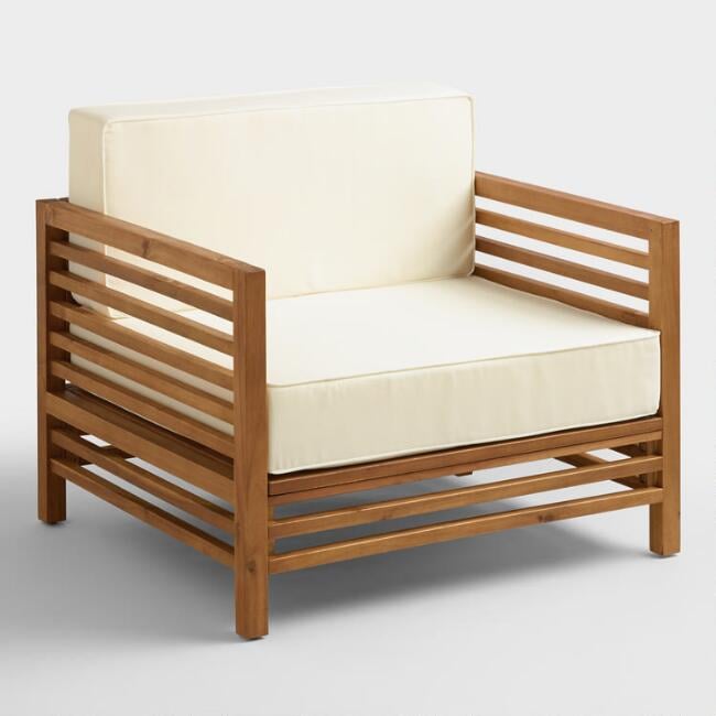 Wood Praiano Outdoor Occasional Chair